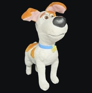 The Secret Life Of Pets "Max" A White Jack Russell Terrier Plush Stuffed Animal